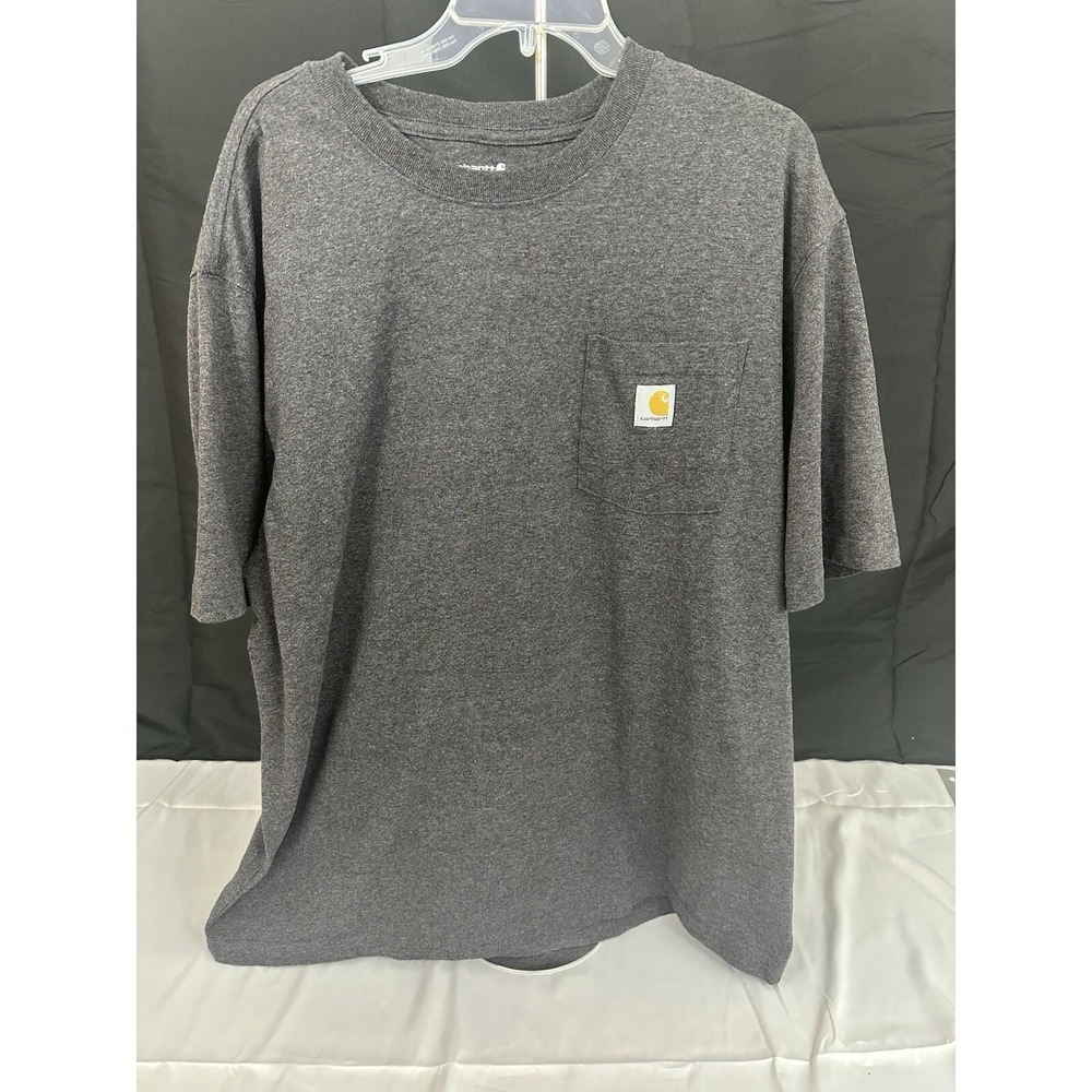 Carhartt Mens Loose Fit Pocket T-Shirt XL Gray Heather Short Sleeve Crew Neck